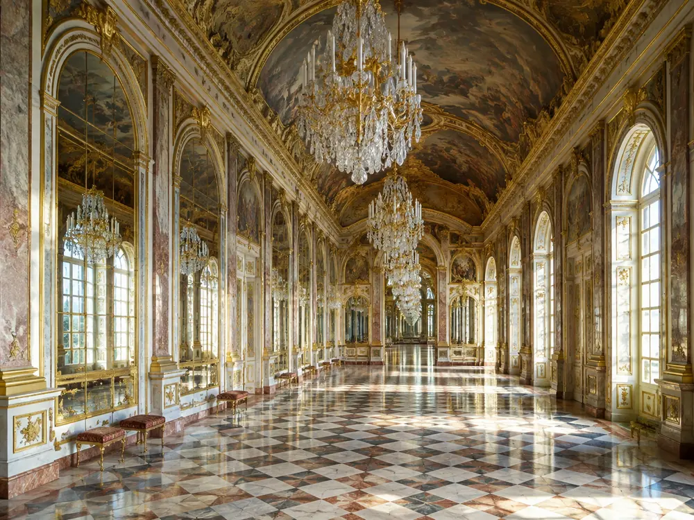 The Galleria degli Specchi—the Hall of Mirrors